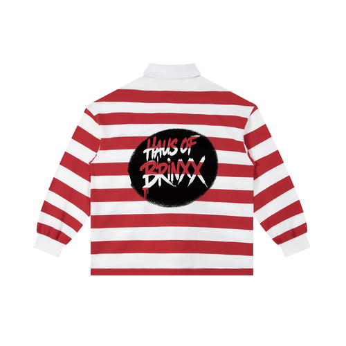 Color Block Stripe Polo Shirt