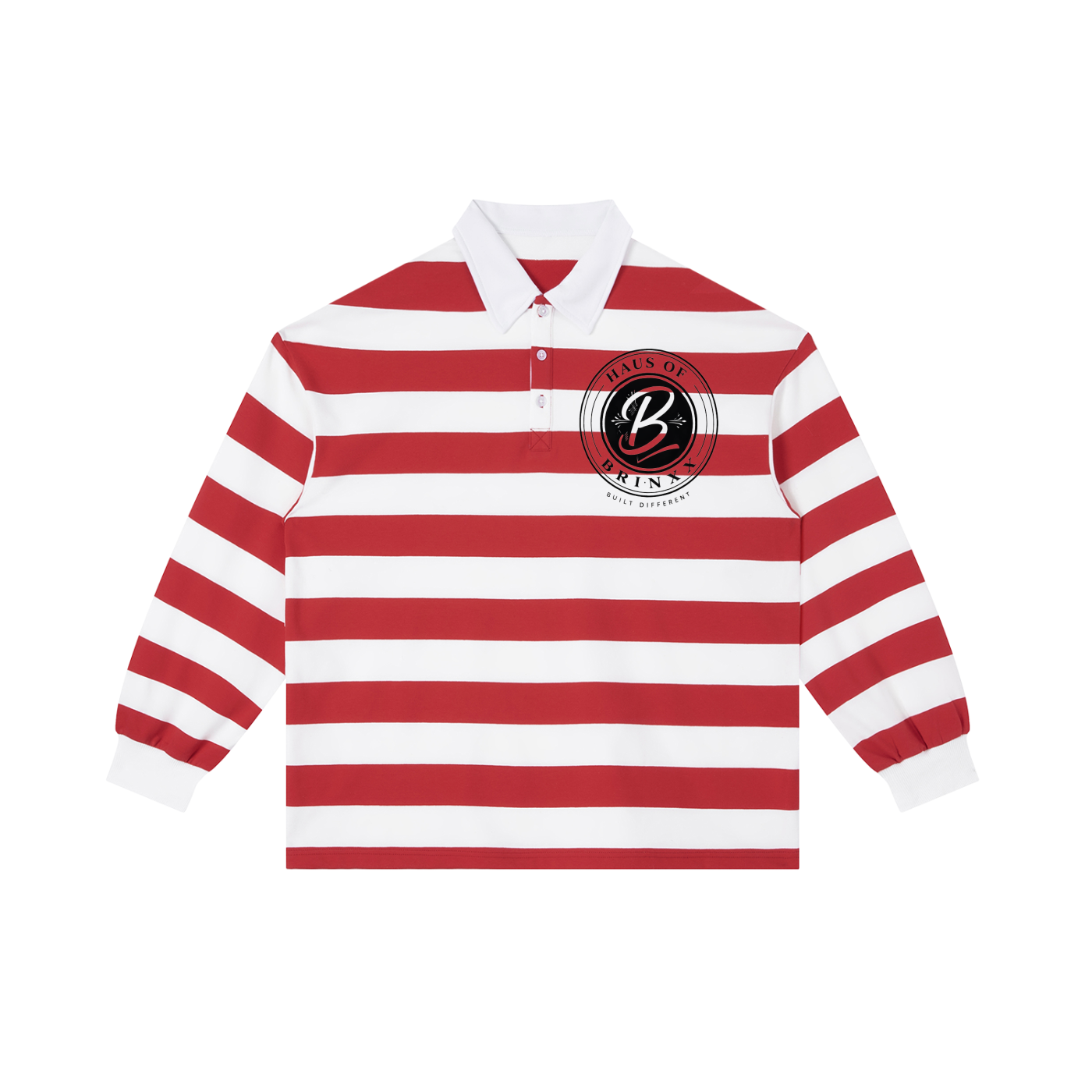 Color Block Stripe Polo Shirt