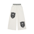 Striped Waist Wide Leg Pants