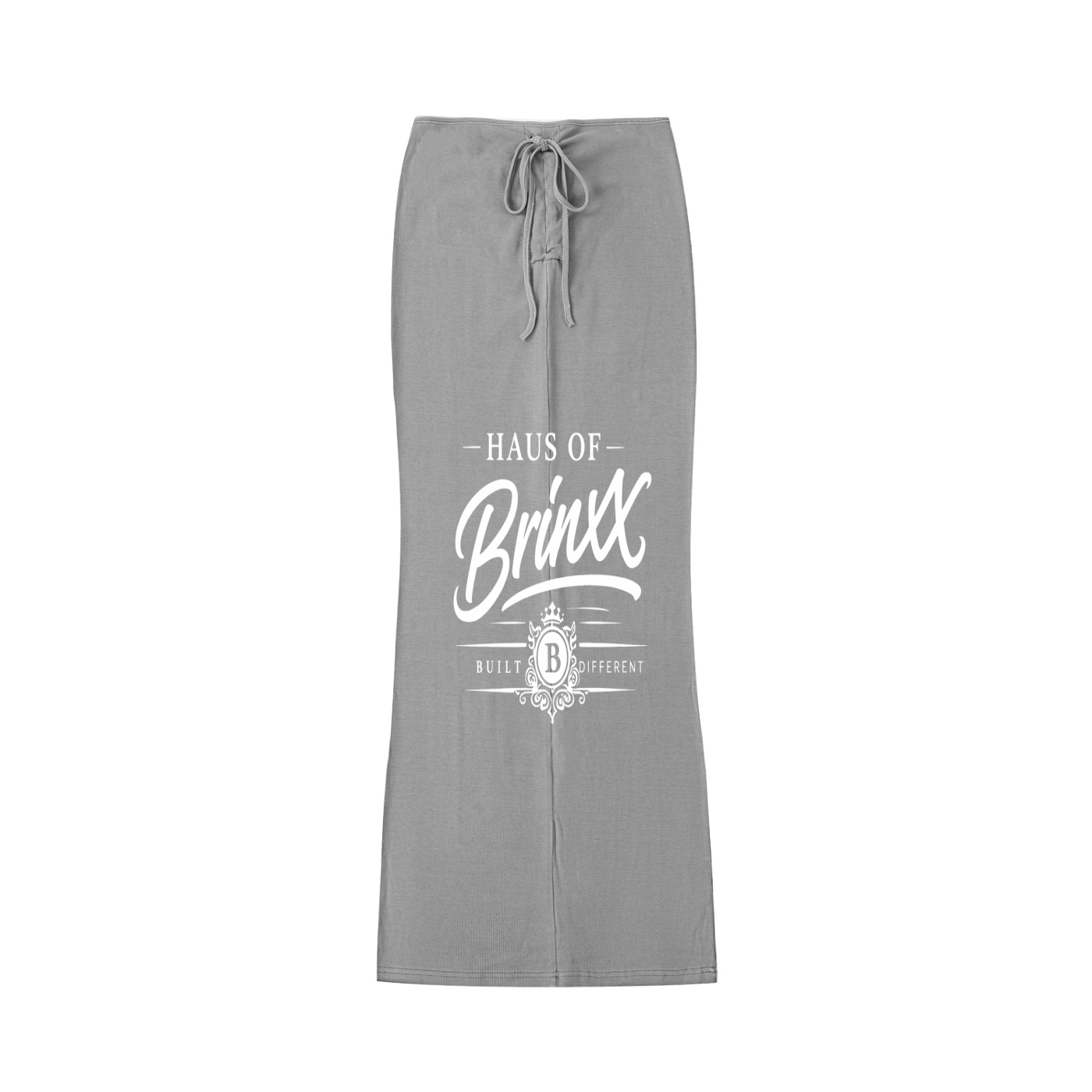 Dyed Washed Drawstring Maxi Skirt