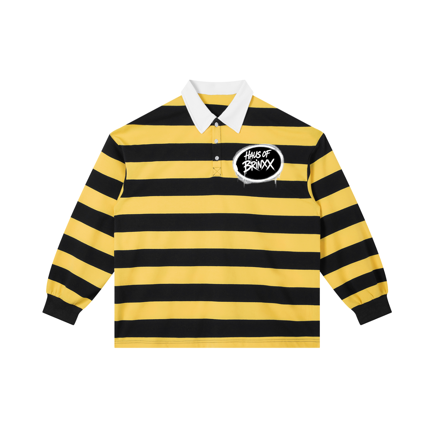 Color Block Stripe Polo Shirt