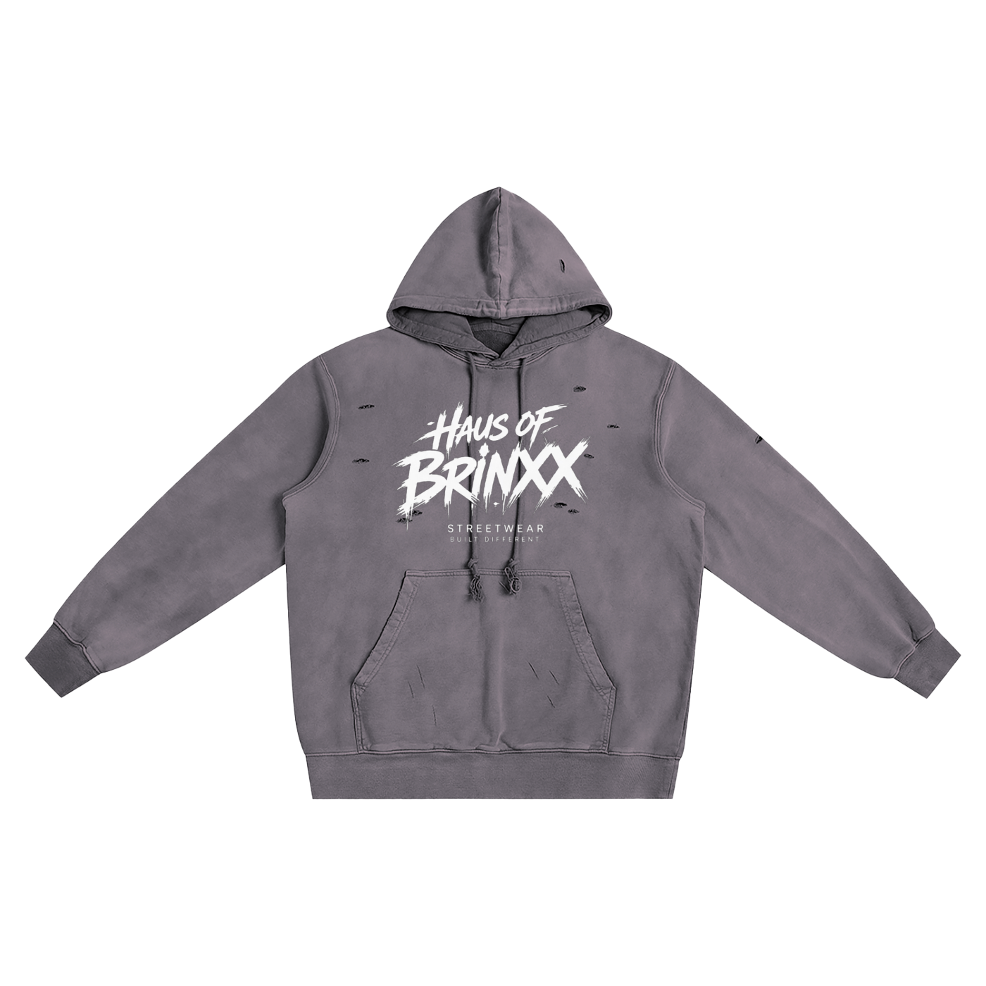 Distressed Vintage Wash Hoodie