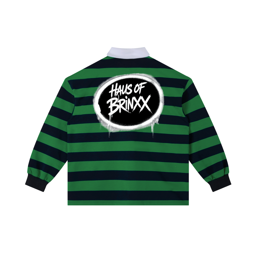 Color Block Stripe Polo Shirt