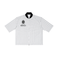 Unisex Striped Full-Zip Baseball Jersey