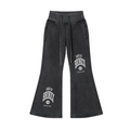 Vintage Washed Flared Fleece Pants