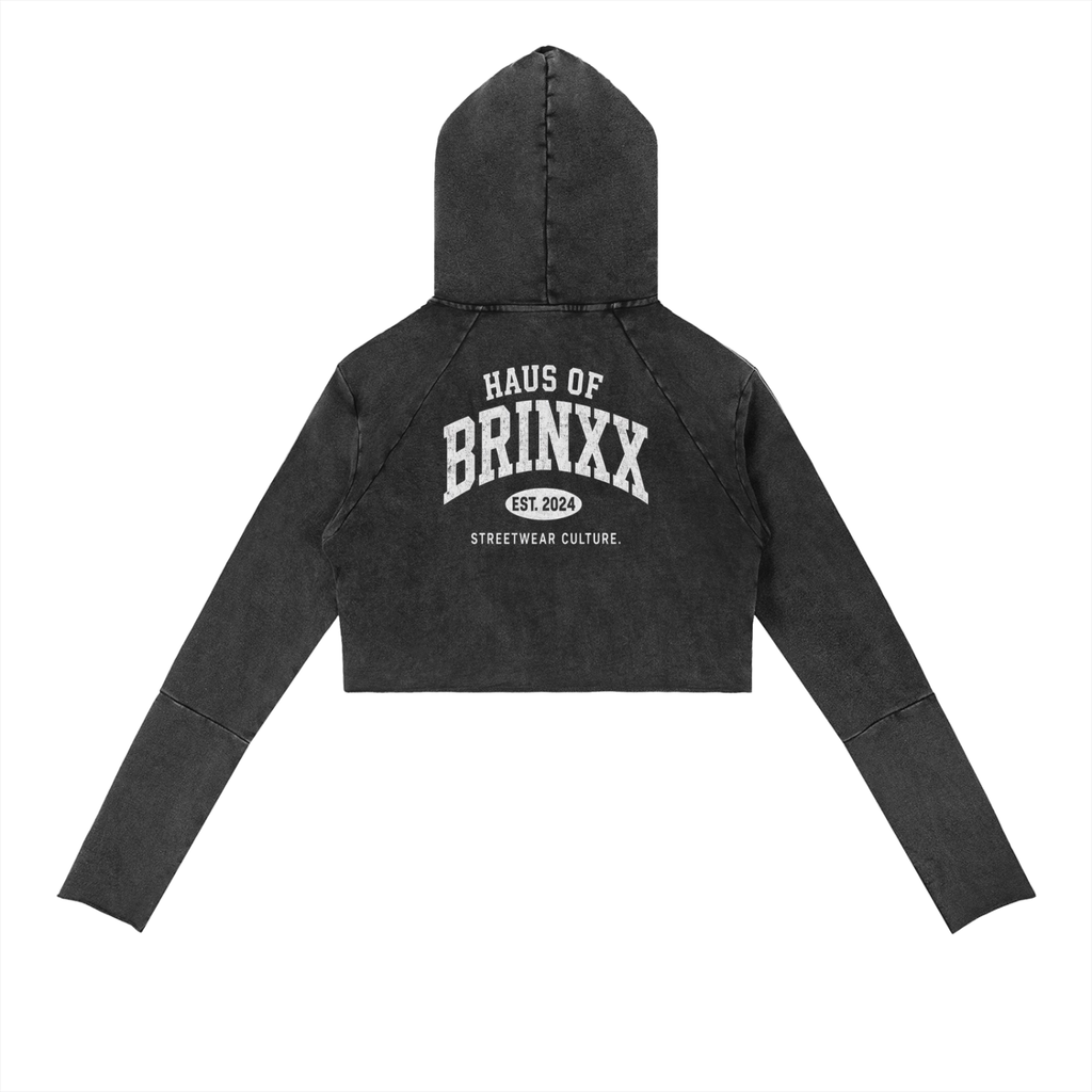 Vintage Washed Raw Edge Hoodie