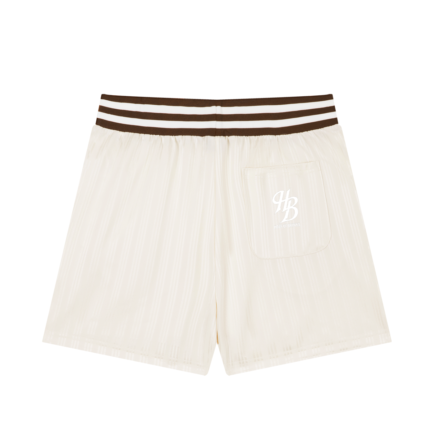 Unisex Striped Drawstring Shorts
