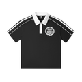 Contrast Collar Short-Sleeve Polo Shirt
