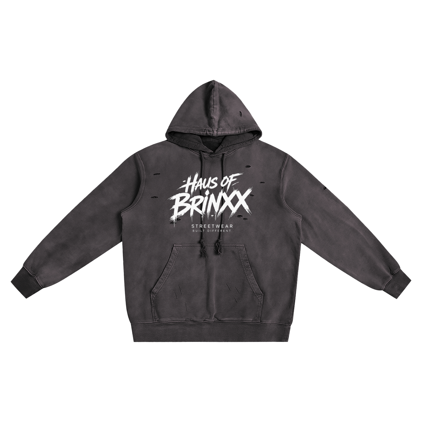 Distressed Vintage Wash Hoodie