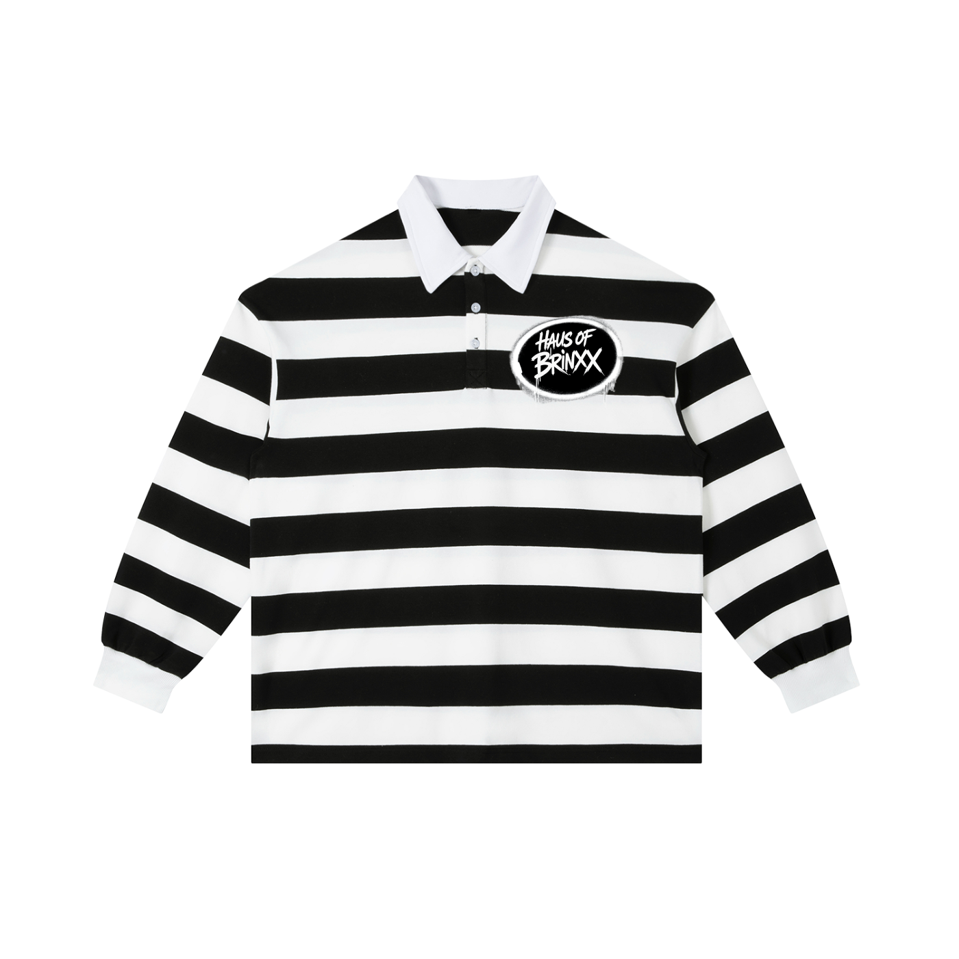 Color Block Stripe Polo Shirt