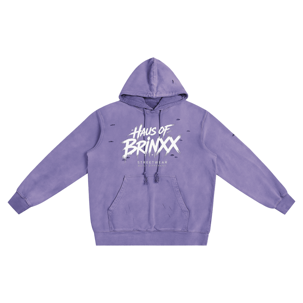 Distressed Vintage Wash Hoodie