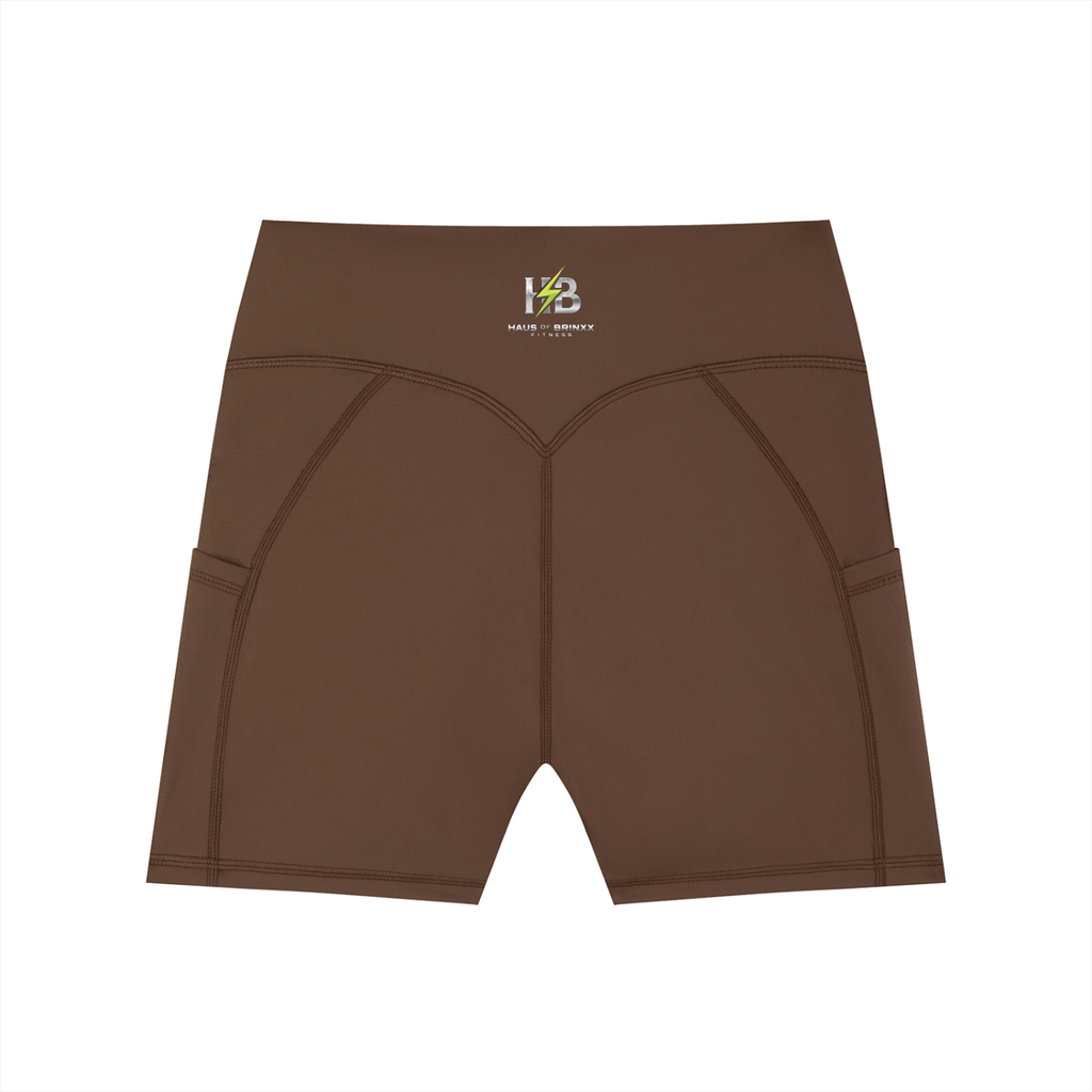 Women's High-Waisted Pocket Biker Shorts