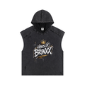 Snow Washed Boxy Hooded Tank Top