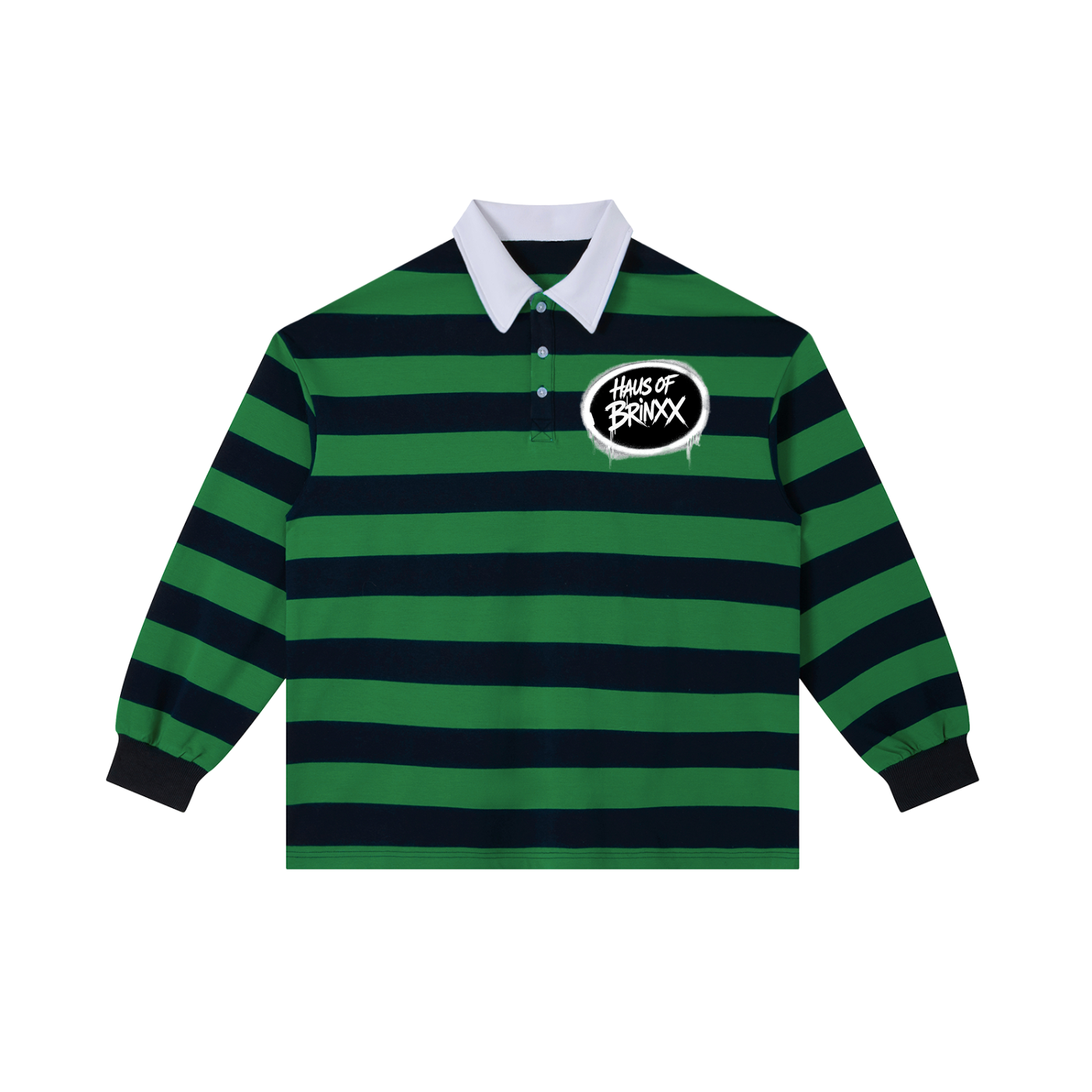 Color Block Stripe Polo Shirt