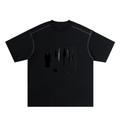 Oversized Contrast-Stitched Cotton Tee
