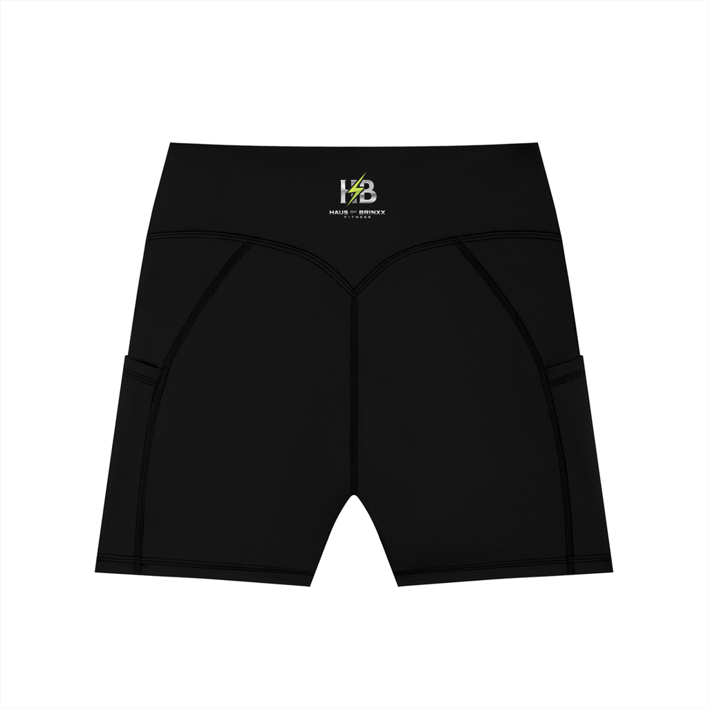 Women's High-Waisted Pocket Biker Shorts