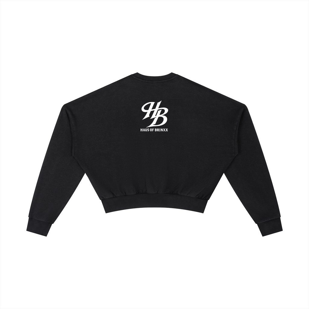 Vintage Washed Cropped Sweatshirt