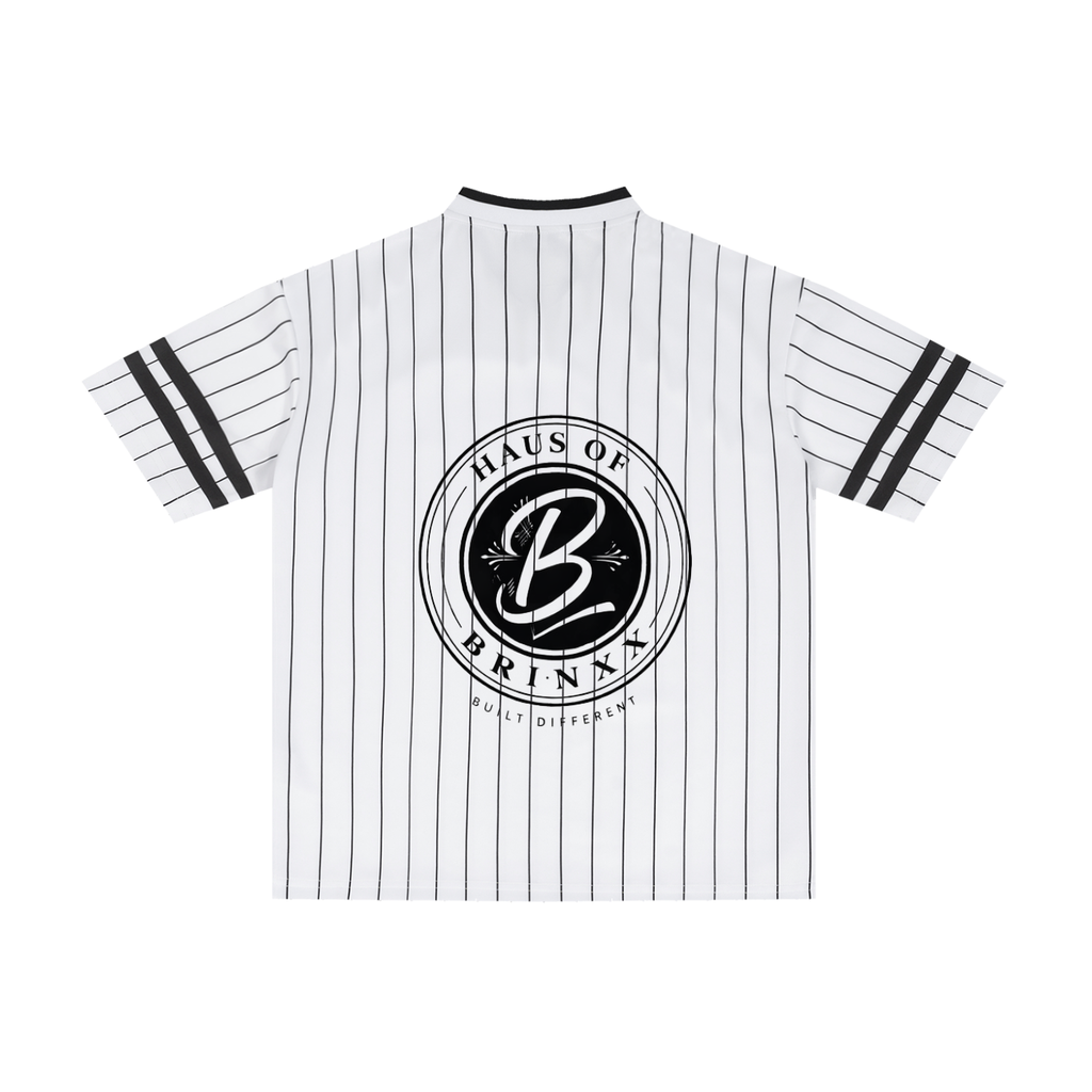 Unisex Striped Loose V-Neck T-Shirt