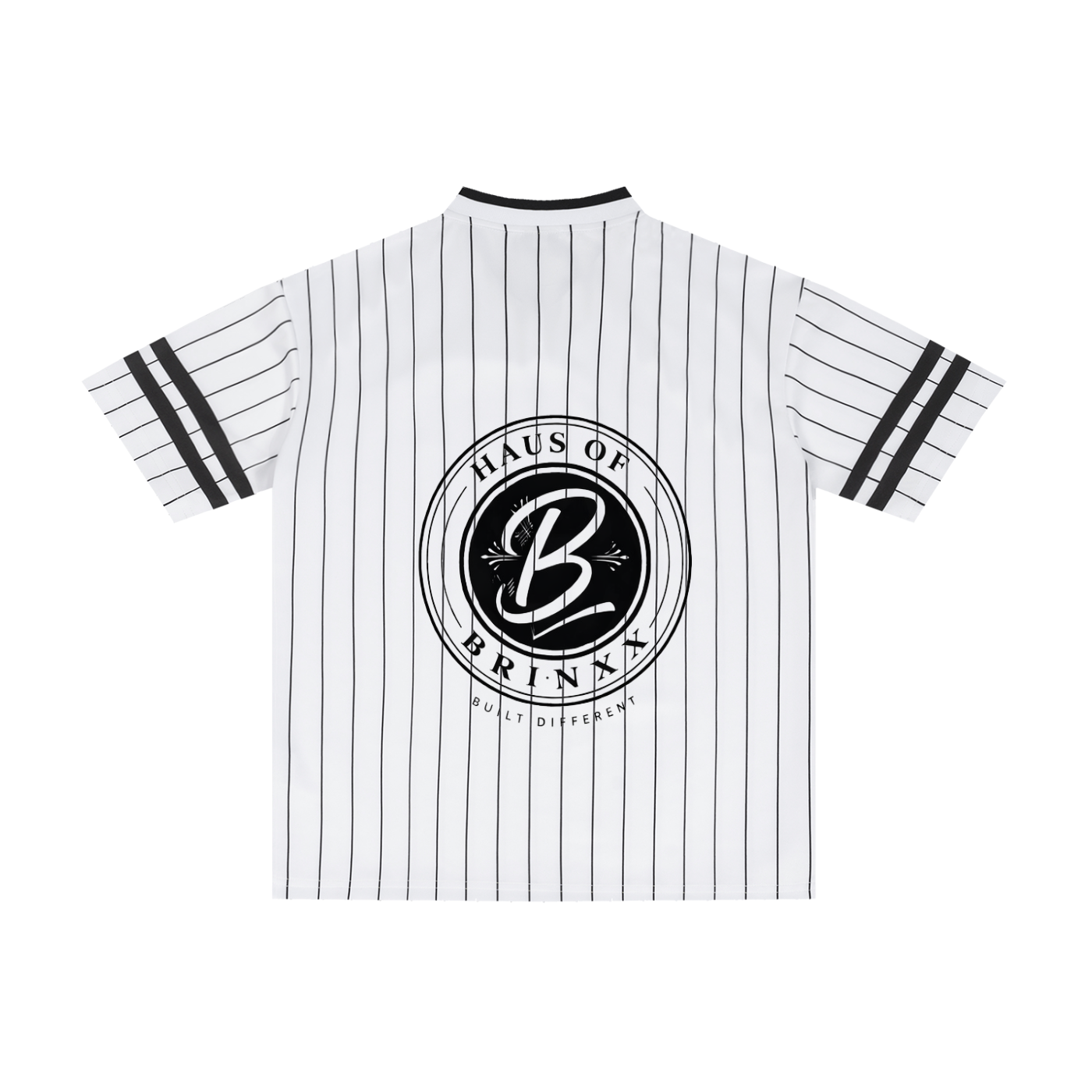 Unisex Striped Loose V-Neck T-Shirt