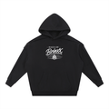 Contrast Tape Raw Edge Double Layered Hoodie