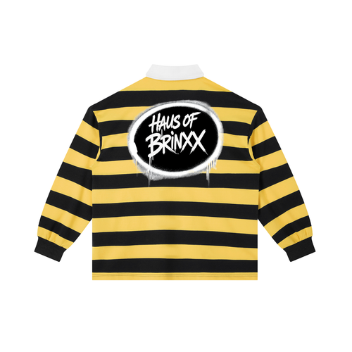 Color Block Stripe Polo Shirt