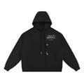 Boxy Button Placket Hoodie