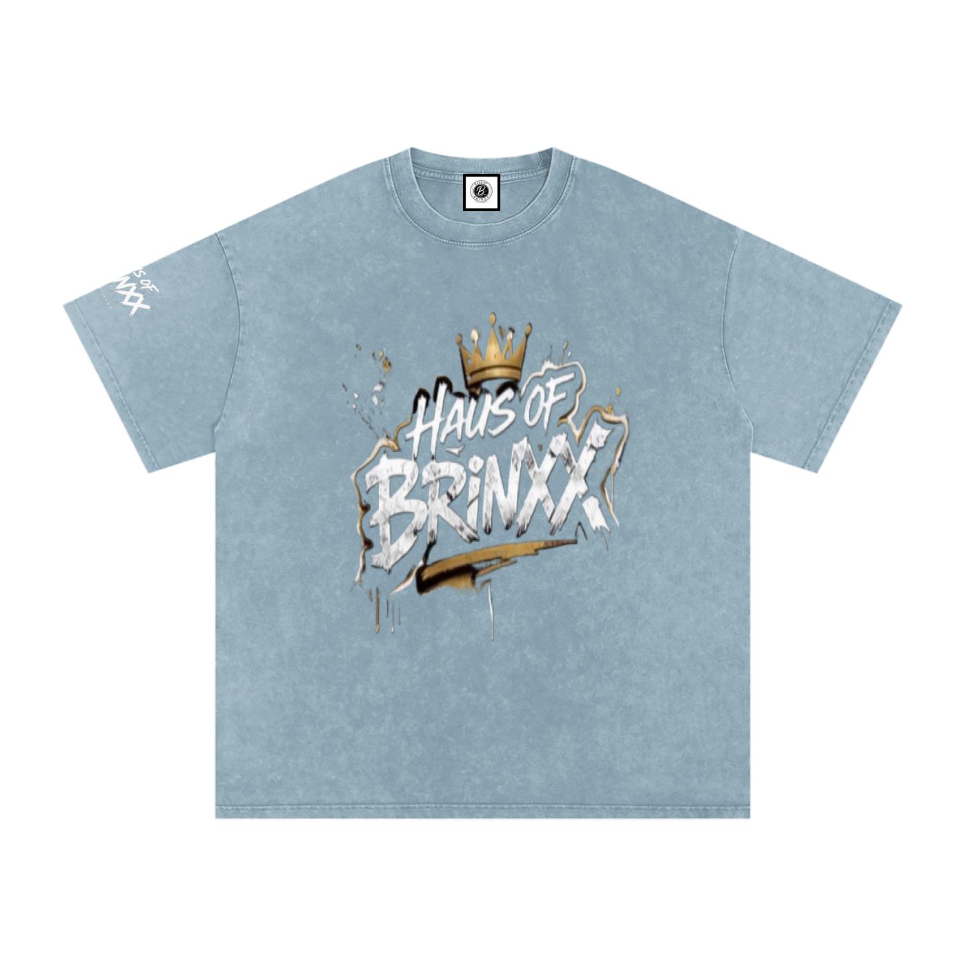Snow Washed Oversized Cotton T-Shirt
