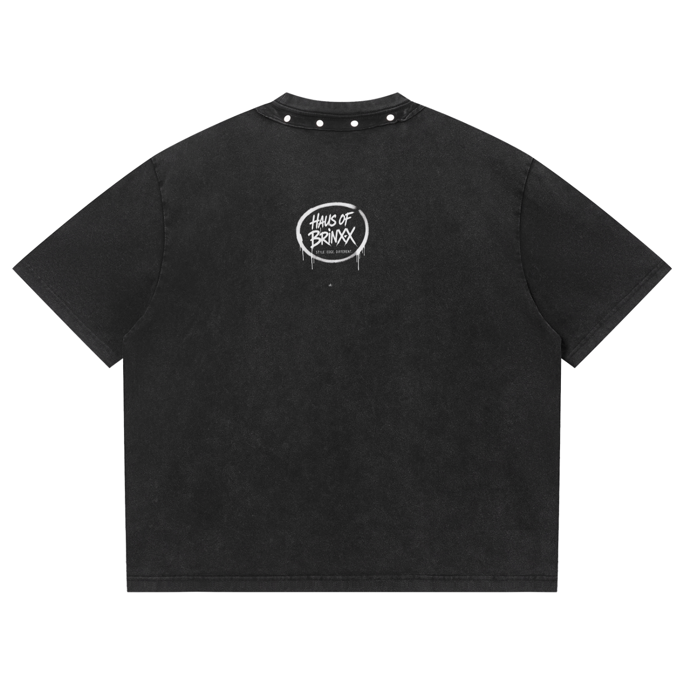 Unisex Washed Boxy Studded T-Shirt