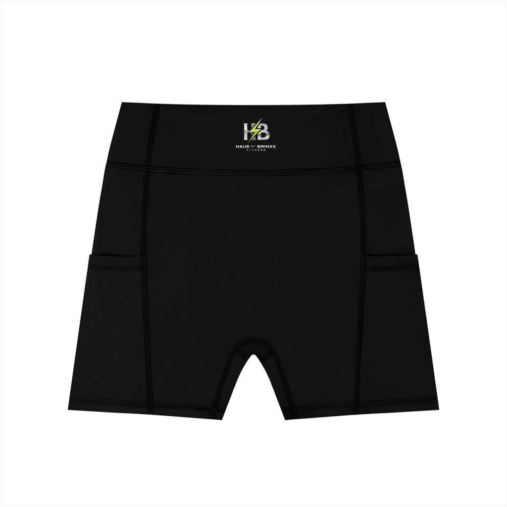 Women's High-Waisted Pocket Biker Shorts